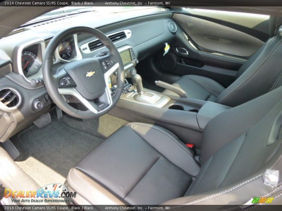 Black Interior - 2014 Chevrolet Camaro SS/RS Coupe Photo #15
