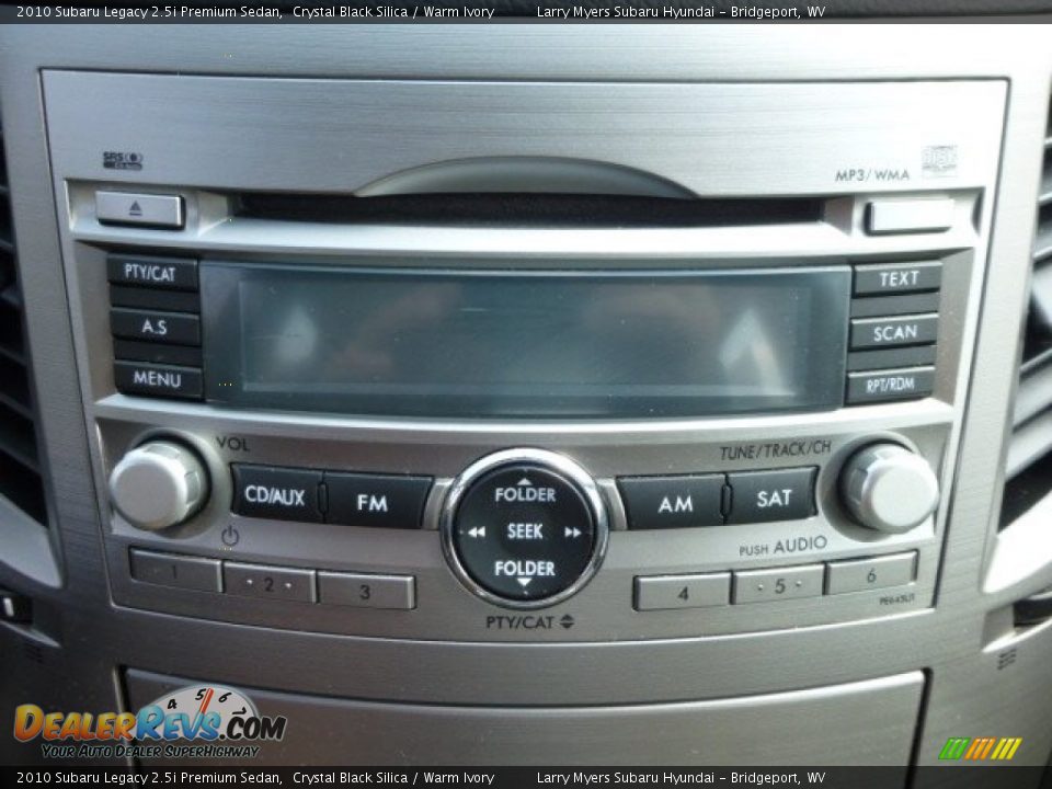 2010 Subaru Legacy 2.5i Premium Sedan Crystal Black Silica / Warm Ivory Photo #19