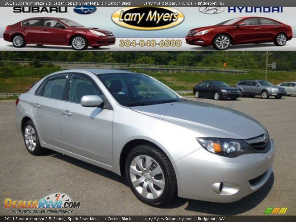2011 Subaru Impreza 2.5i Sedan Spark Silver Metallic / Carbon Black Photo #1