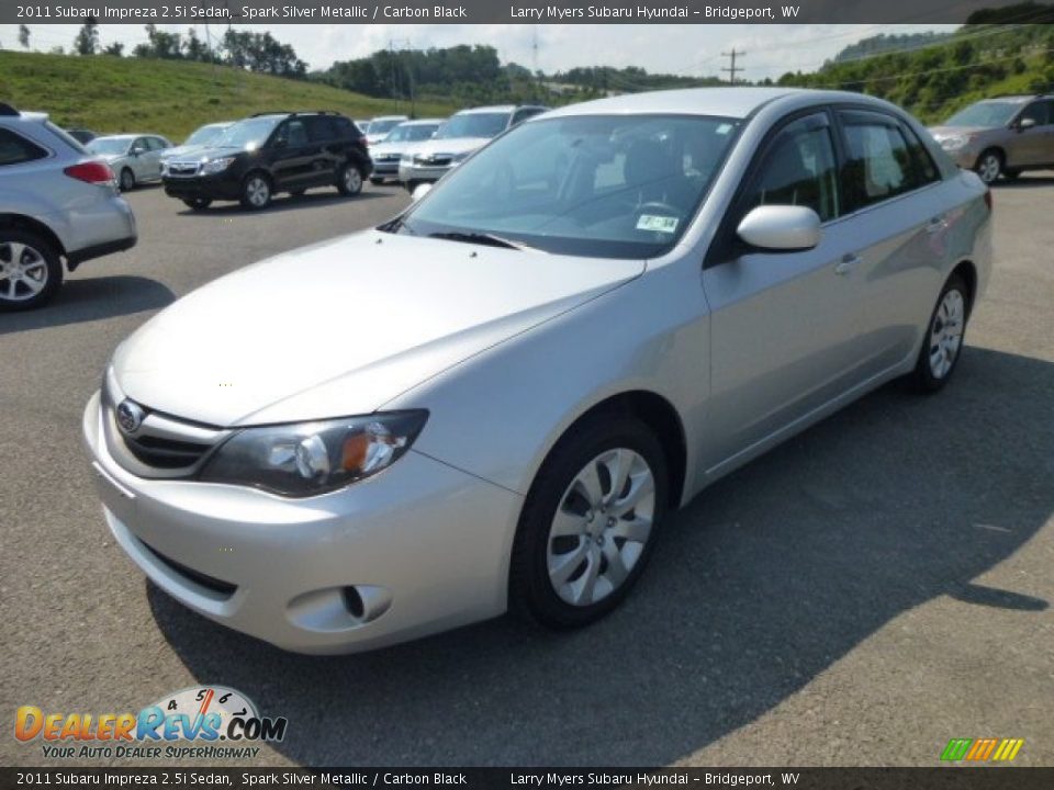2011 Subaru Impreza 2.5i Sedan Spark Silver Metallic / Carbon Black Photo #3