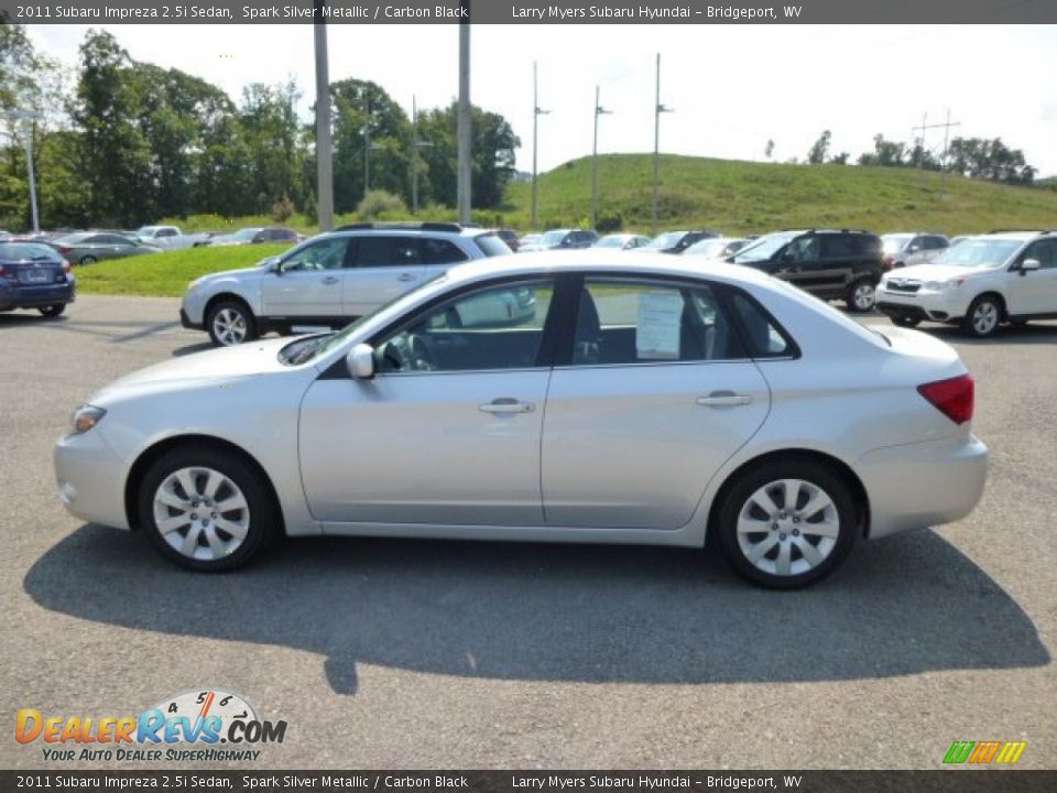 2011 Subaru Impreza 2.5i Sedan Spark Silver Metallic / Carbon Black Photo #4
