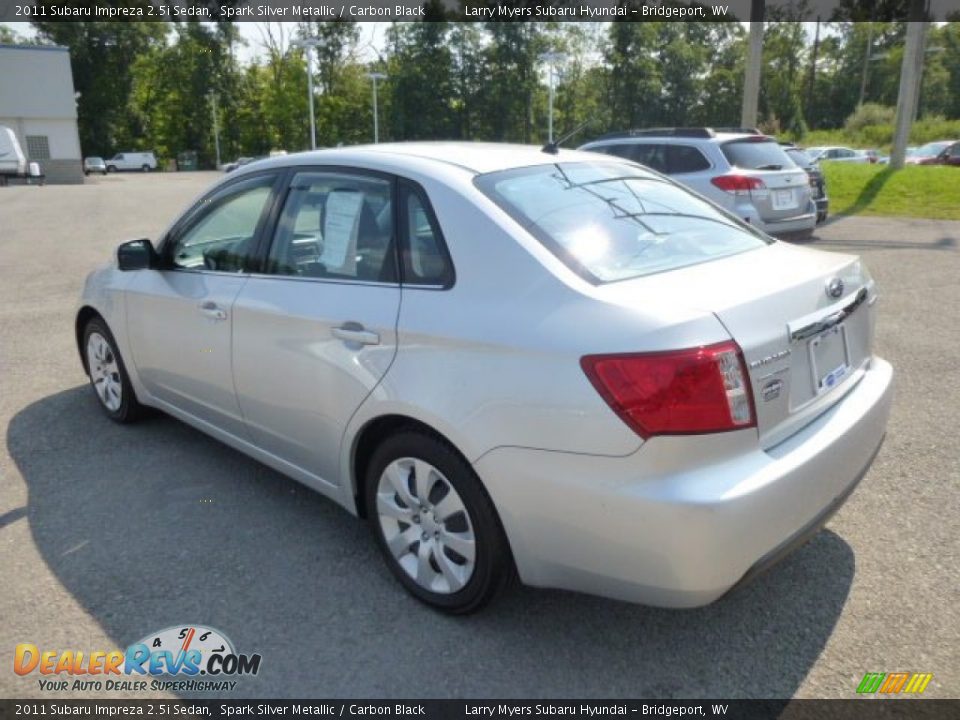 2011 Subaru Impreza 2.5i Sedan Spark Silver Metallic / Carbon Black Photo #5