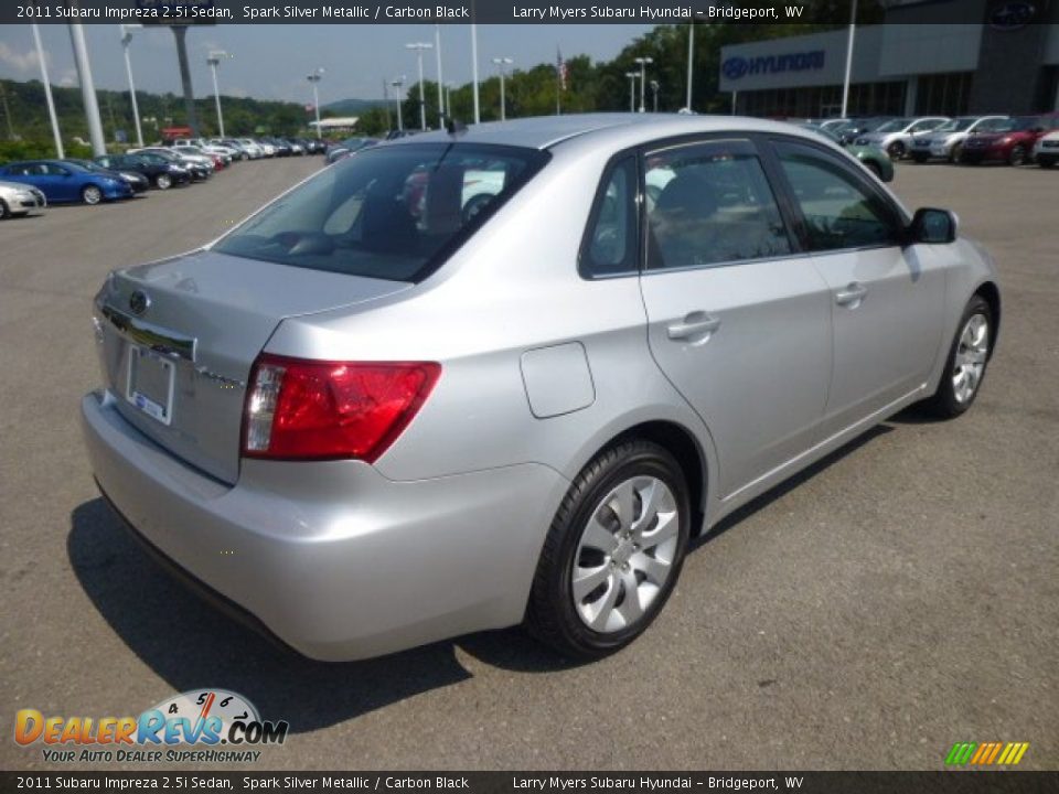 2011 Subaru Impreza 2.5i Sedan Spark Silver Metallic / Carbon Black Photo #7