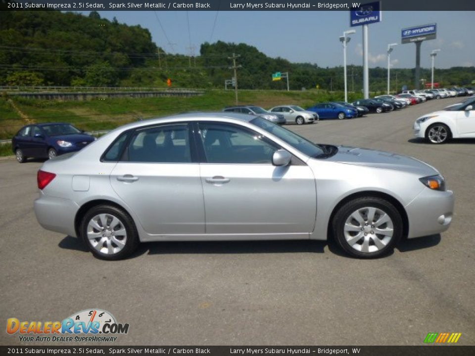 2011 Subaru Impreza 2.5i Sedan Spark Silver Metallic / Carbon Black Photo #8