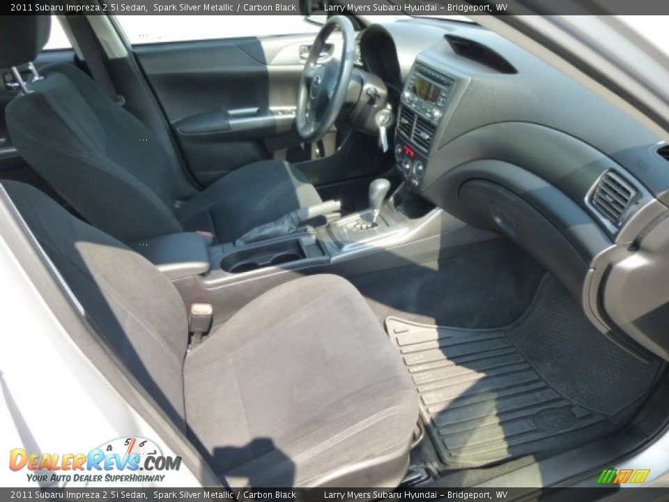 2011 Subaru Impreza 2.5i Sedan Spark Silver Metallic / Carbon Black Photo #10