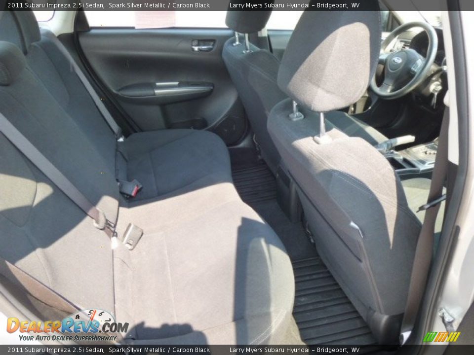 2011 Subaru Impreza 2.5i Sedan Spark Silver Metallic / Carbon Black Photo #12