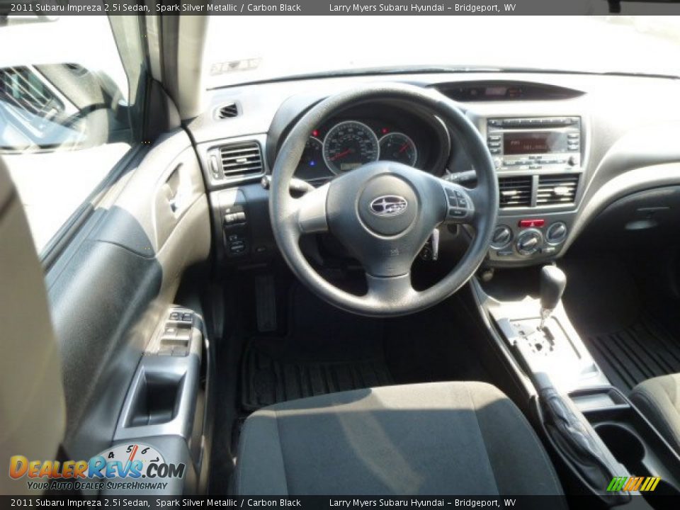 2011 Subaru Impreza 2.5i Sedan Spark Silver Metallic / Carbon Black Photo #14