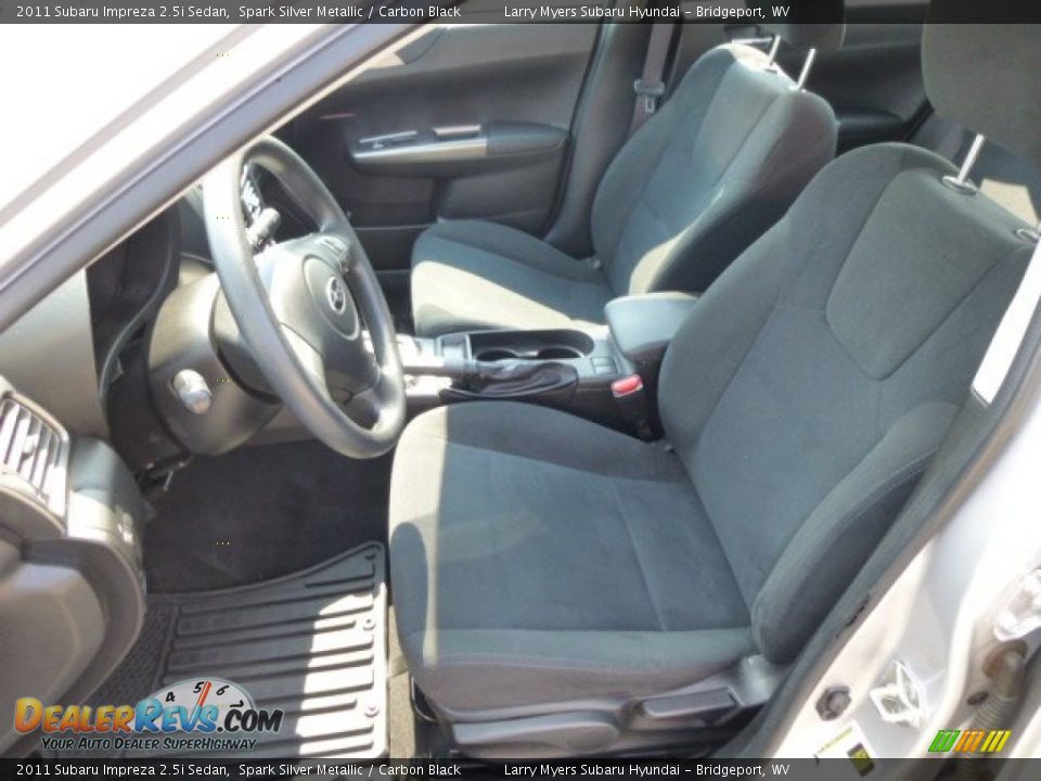 2011 Subaru Impreza 2.5i Sedan Spark Silver Metallic / Carbon Black Photo #15