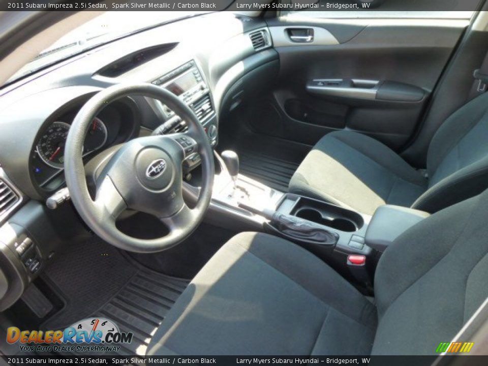 2011 Subaru Impreza 2.5i Sedan Spark Silver Metallic / Carbon Black Photo #16
