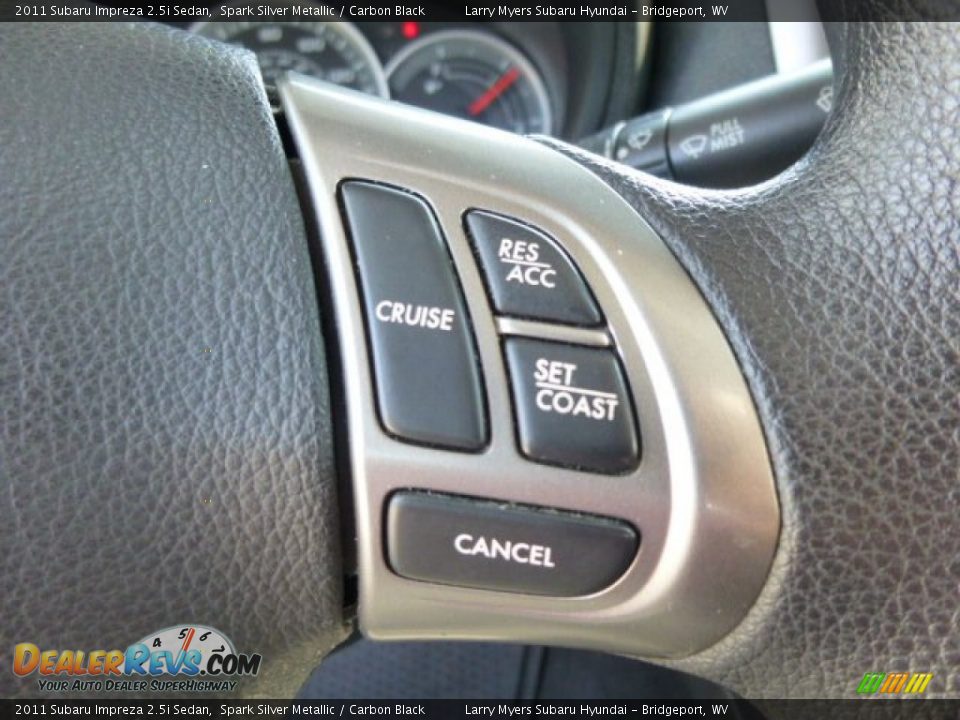 2011 Subaru Impreza 2.5i Sedan Spark Silver Metallic / Carbon Black Photo #18