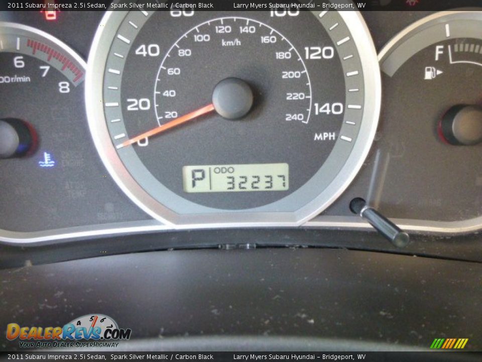 2011 Subaru Impreza 2.5i Sedan Spark Silver Metallic / Carbon Black Photo #20