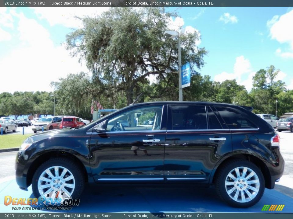 2013 Lincoln MKX FWD Tuxedo Black / Medium Light Stone Photo #2