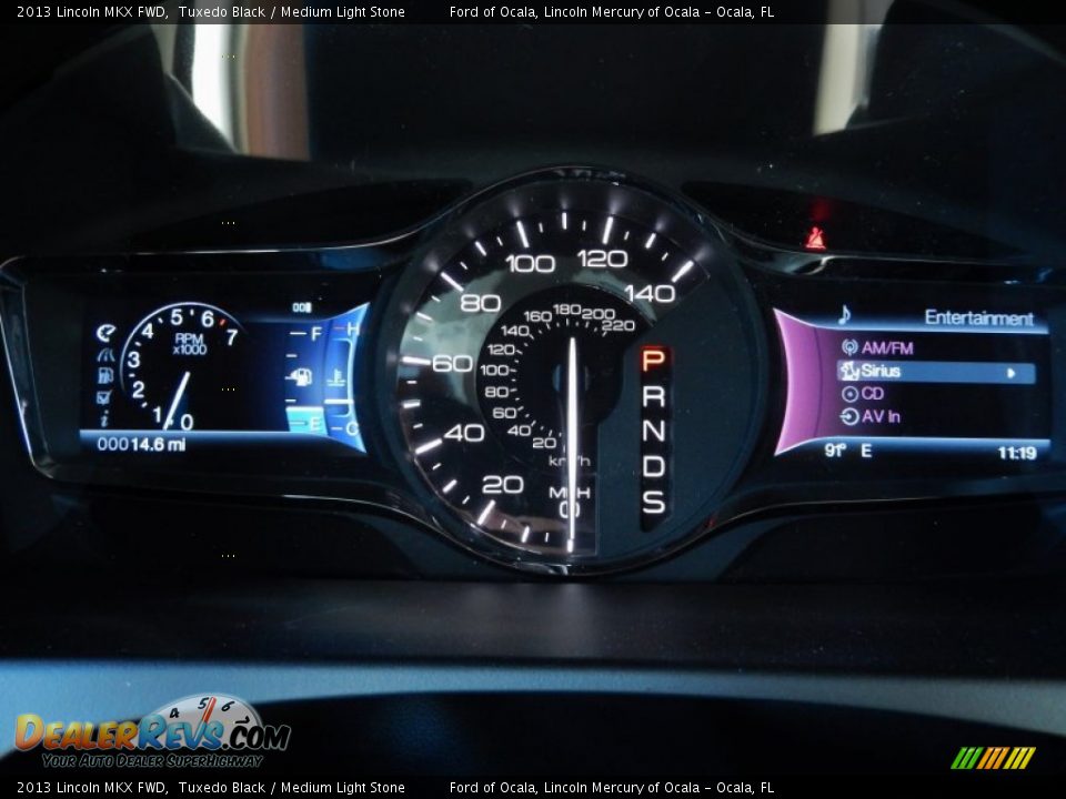 2013 Lincoln MKX FWD Tuxedo Black / Medium Light Stone Photo #10