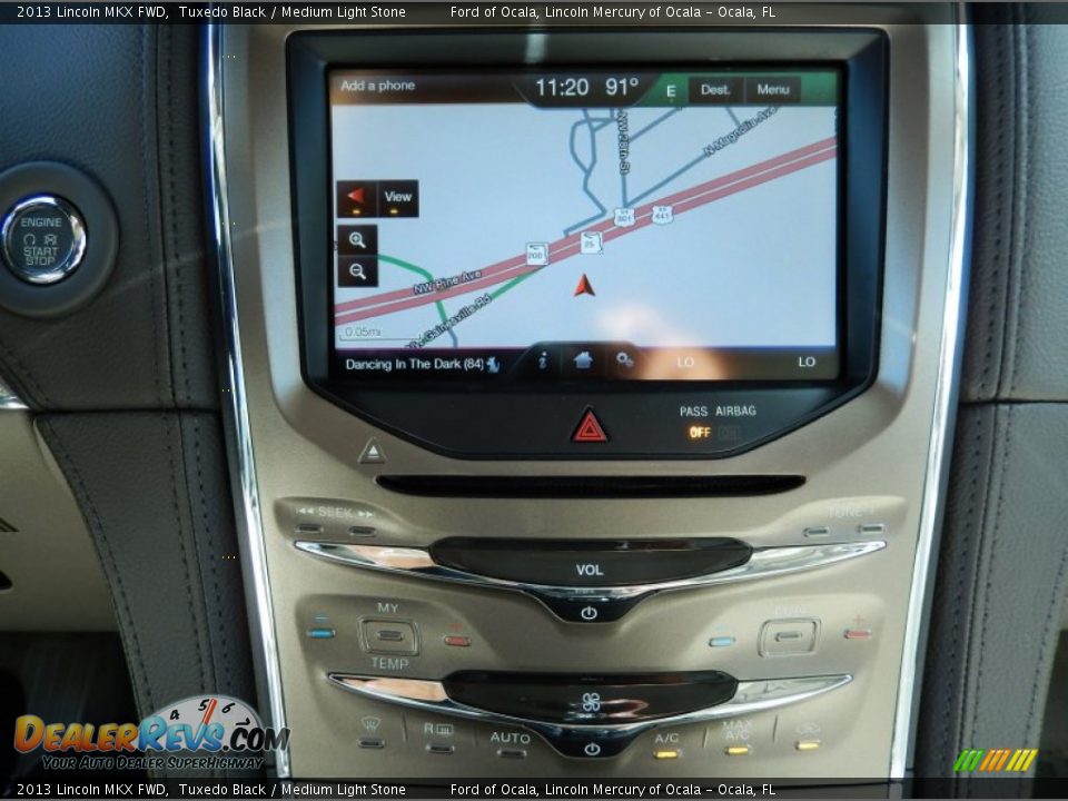 2013 Lincoln MKX FWD Tuxedo Black / Medium Light Stone Photo #11