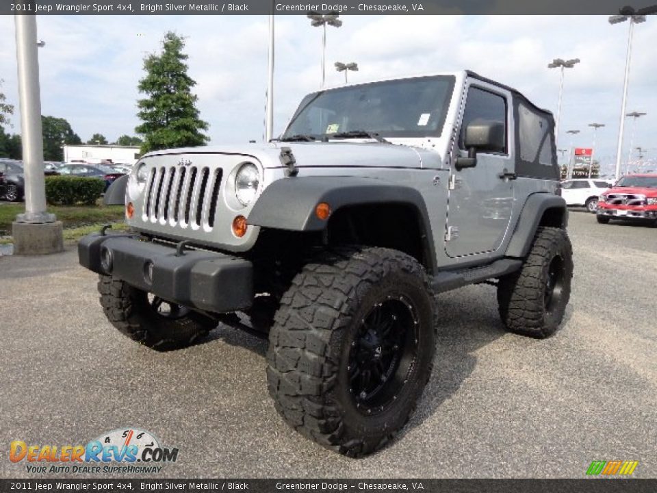 2011 Jeep Wrangler Sport 4x4 Bright Silver Metallic / Black Photo #2