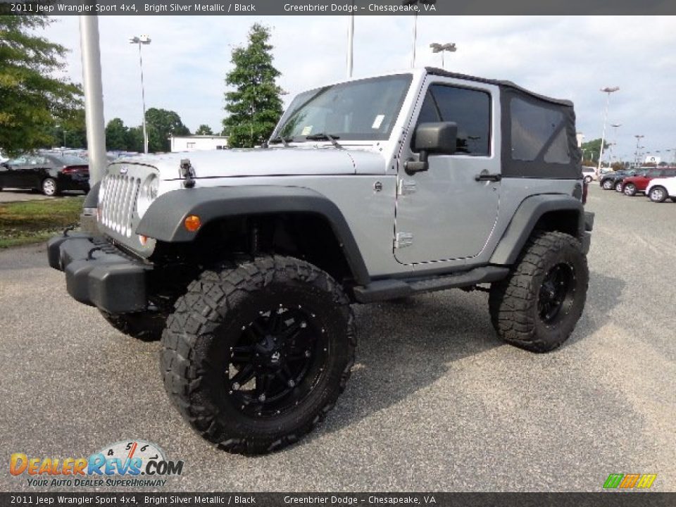 2011 Jeep Wrangler Sport 4x4 Bright Silver Metallic / Black Photo #3
