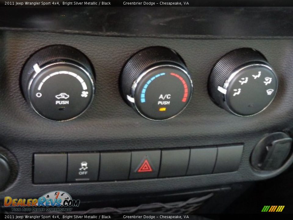 2011 Jeep Wrangler Sport 4x4 Bright Silver Metallic / Black Photo #6