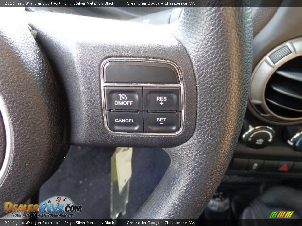 2011 Jeep Wrangler Sport 4x4 Bright Silver Metallic / Black Photo #7