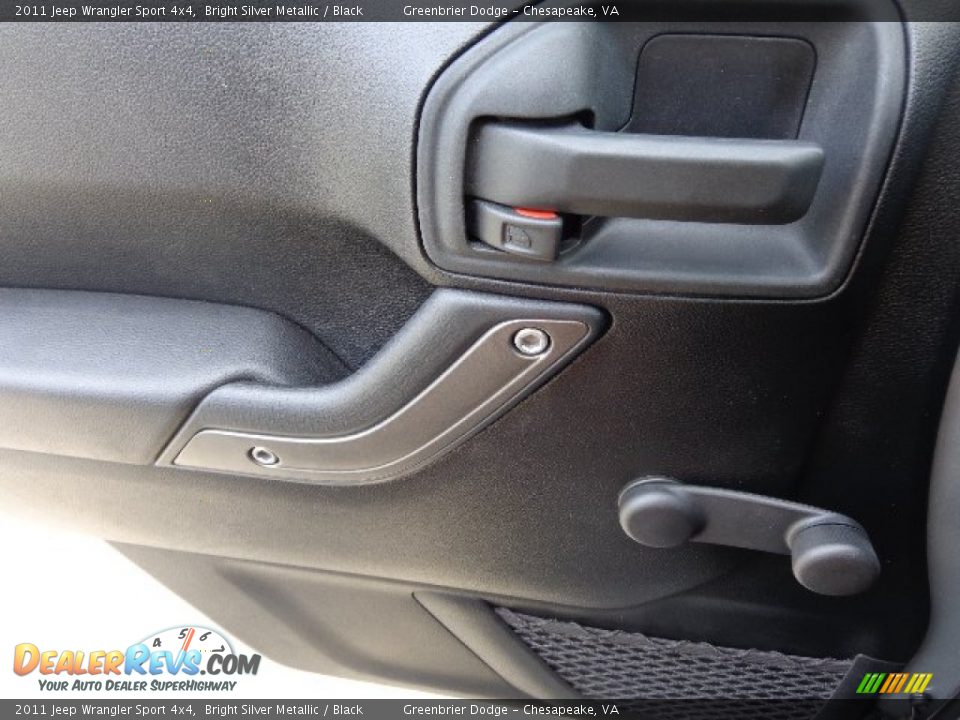 2011 Jeep Wrangler Sport 4x4 Bright Silver Metallic / Black Photo #9