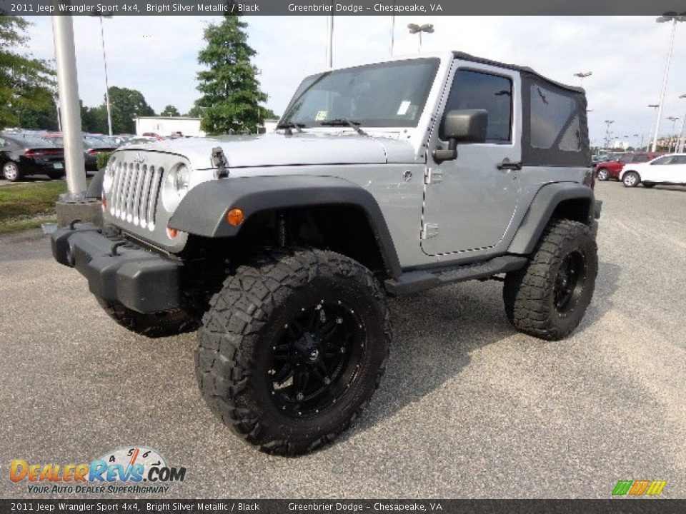 2011 Jeep Wrangler Sport 4x4 Bright Silver Metallic / Black Photo #10