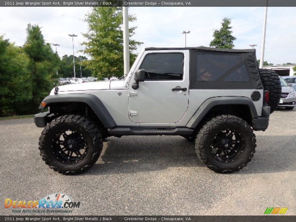 2011 Jeep Wrangler Sport 4x4 Bright Silver Metallic / Black Photo #11