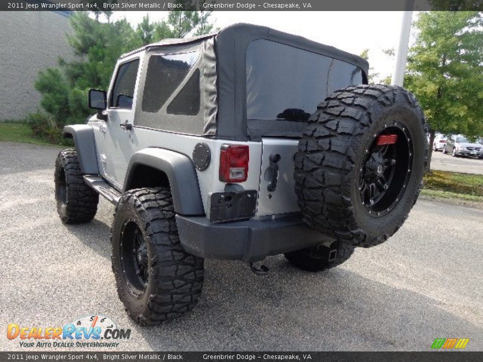 2011 Jeep Wrangler Sport 4x4 Bright Silver Metallic / Black Photo #12
