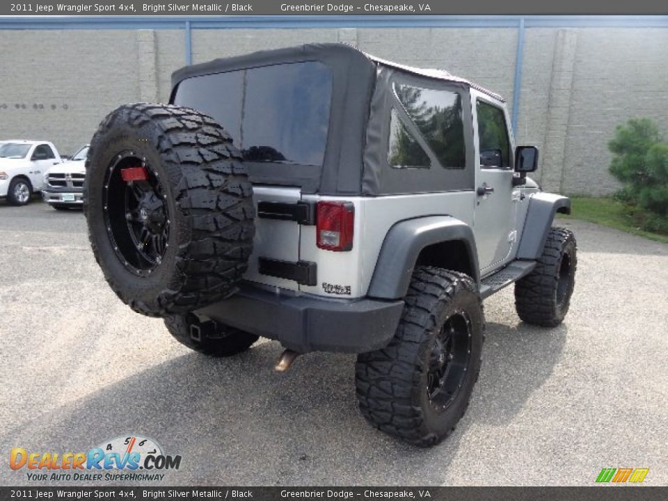 2011 Jeep Wrangler Sport 4x4 Bright Silver Metallic / Black Photo #14