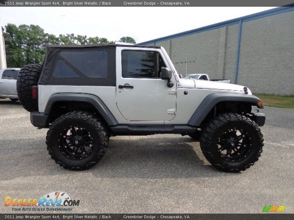 2011 Jeep Wrangler Sport 4x4 Bright Silver Metallic / Black Photo #15