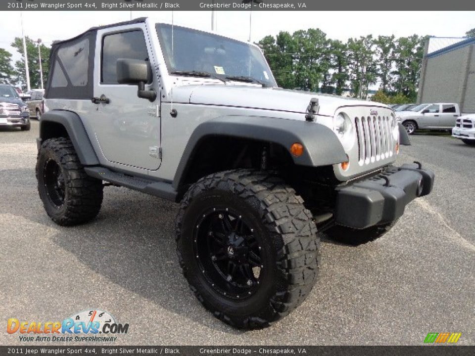 2011 Jeep Wrangler Sport 4x4 Bright Silver Metallic / Black Photo #16