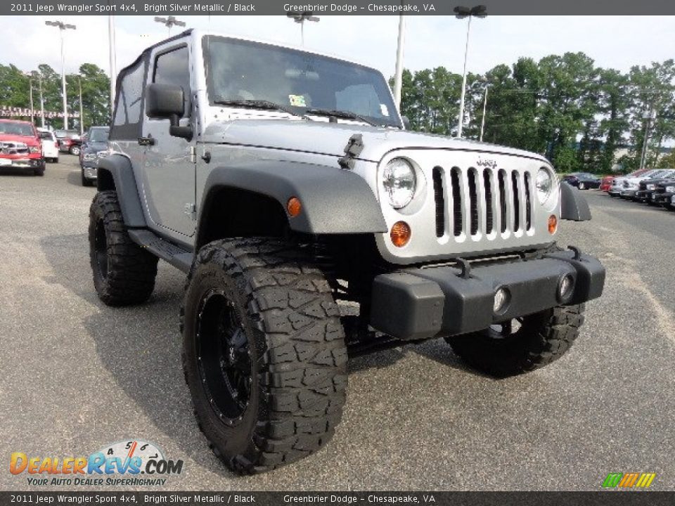 2011 Jeep Wrangler Sport 4x4 Bright Silver Metallic / Black Photo #17
