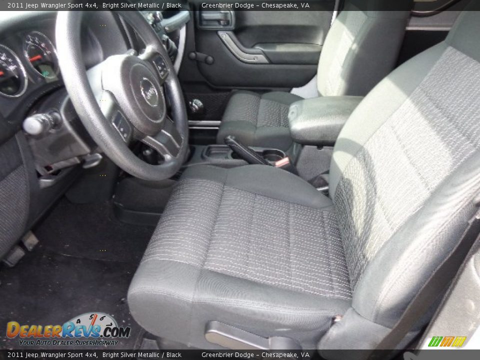 2011 Jeep Wrangler Sport 4x4 Bright Silver Metallic / Black Photo #19