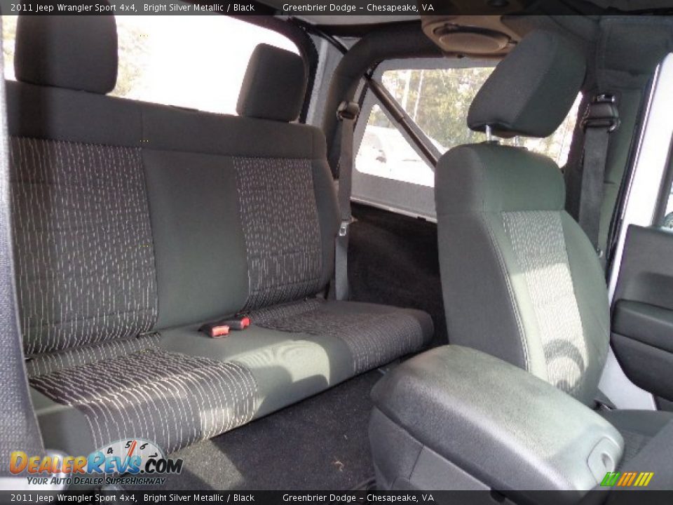 2011 Jeep Wrangler Sport 4x4 Bright Silver Metallic / Black Photo #21