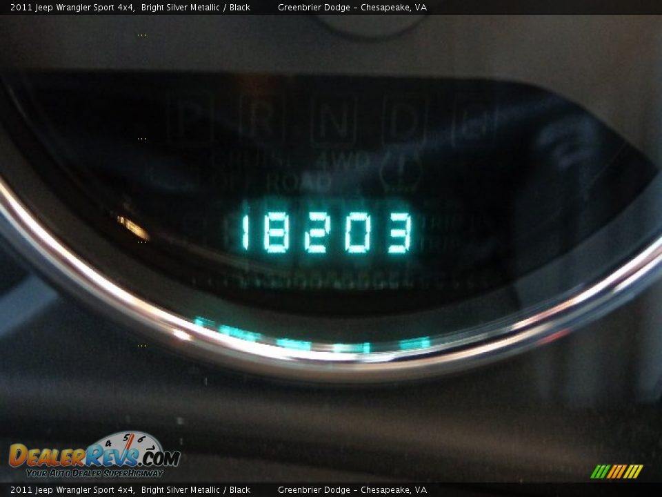 2011 Jeep Wrangler Sport 4x4 Bright Silver Metallic / Black Photo #23