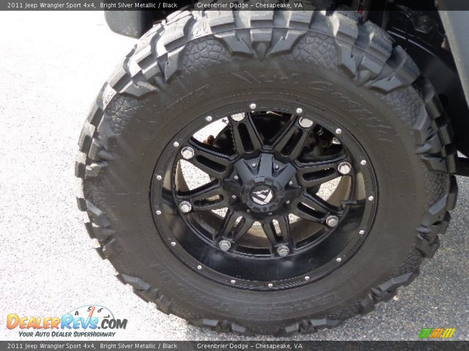 2011 Jeep Wrangler Sport 4x4 Bright Silver Metallic / Black Photo #24