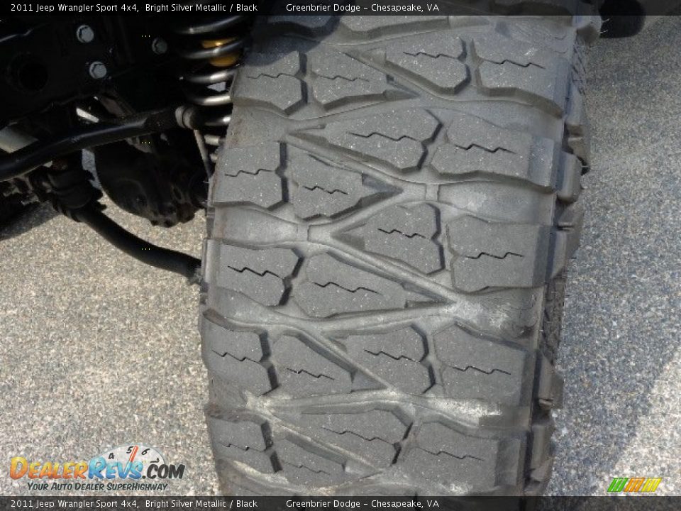 2011 Jeep Wrangler Sport 4x4 Bright Silver Metallic / Black Photo #25