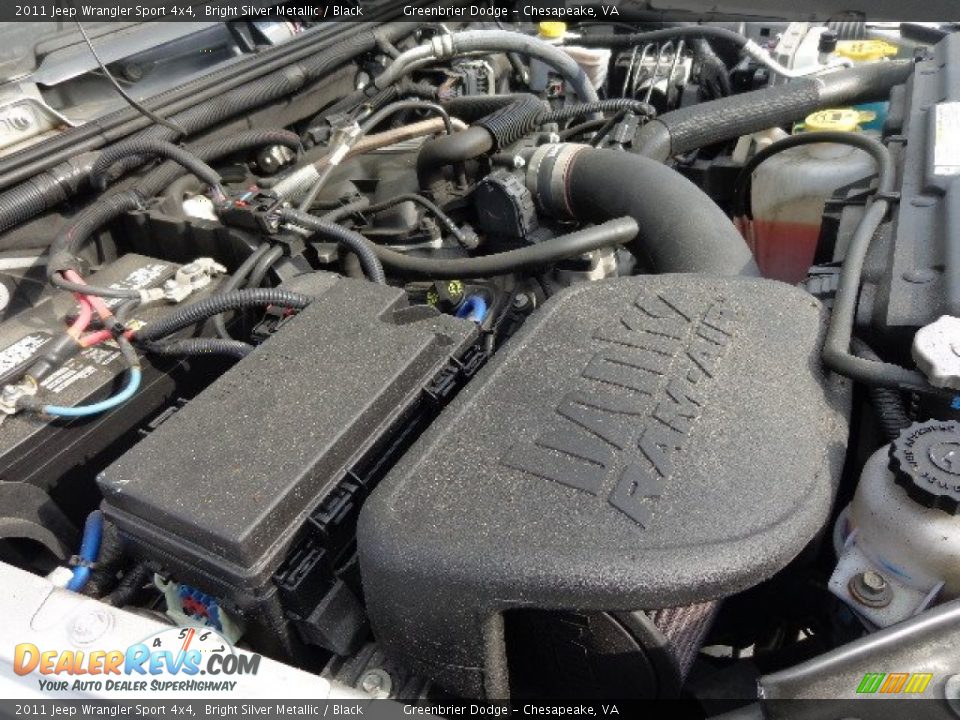 2011 Jeep Wrangler Sport 4x4 Bright Silver Metallic / Black Photo #26