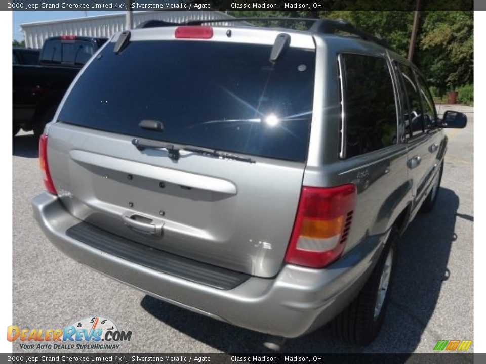 2000 Jeep Grand Cherokee Limited 4x4 Silverstone Metallic / Agate Photo #2