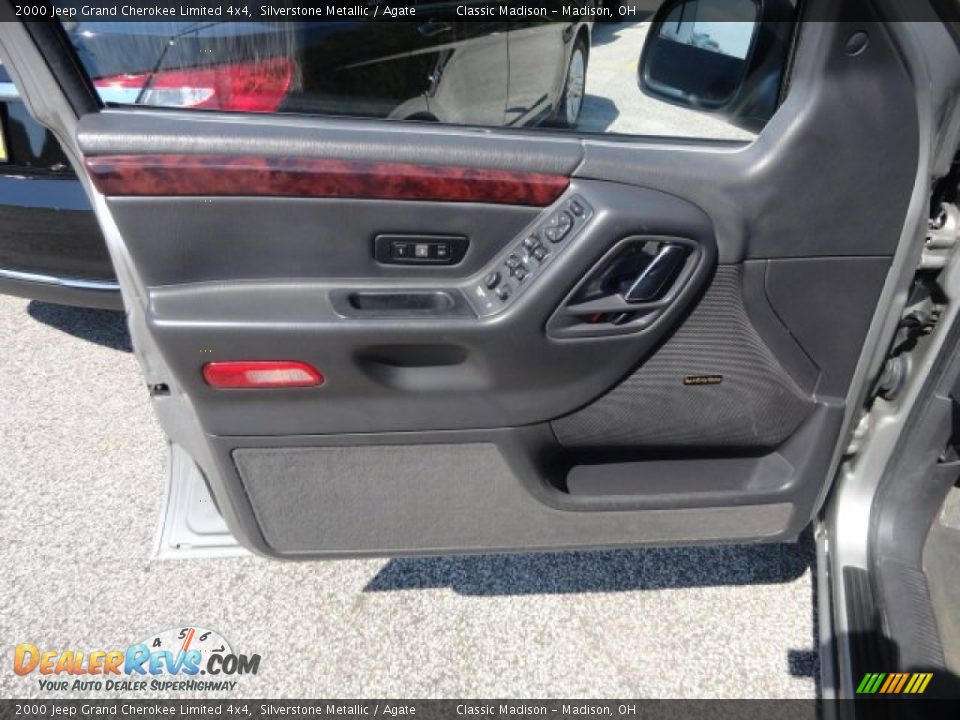 2000 Jeep Grand Cherokee Limited 4x4 Silverstone Metallic / Agate Photo #3