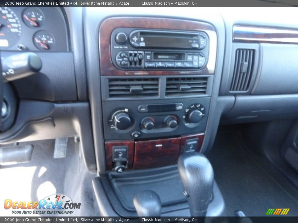2000 Jeep Grand Cherokee Limited 4x4 Silverstone Metallic / Agate Photo #6