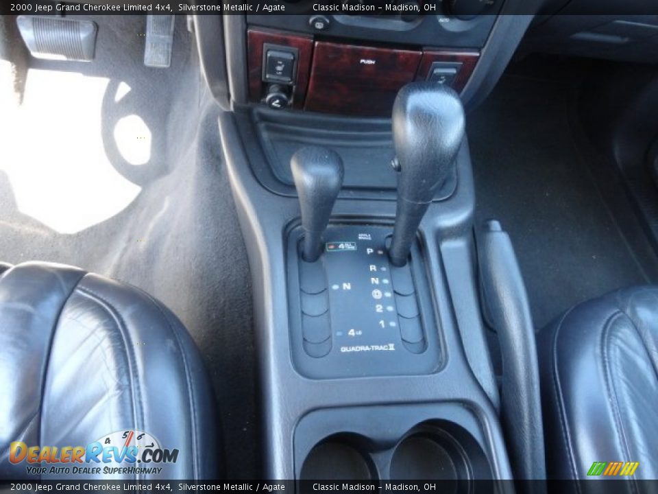 2000 Jeep Grand Cherokee Limited 4x4 Silverstone Metallic / Agate Photo #7