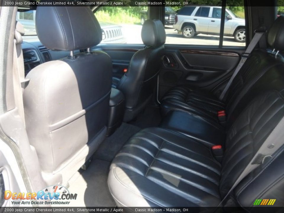 2000 Jeep Grand Cherokee Limited 4x4 Silverstone Metallic / Agate Photo #8