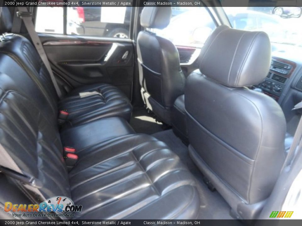 2000 Jeep Grand Cherokee Limited 4x4 Silverstone Metallic / Agate Photo #9