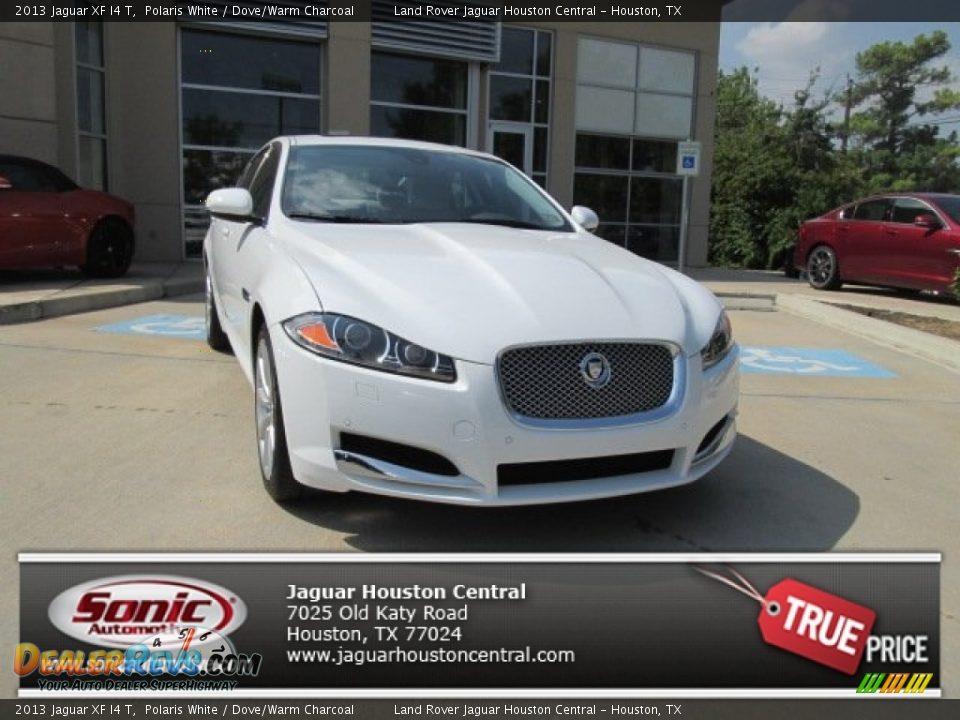 2013 Jaguar XF I4 T Polaris White / Dove/Warm Charcoal Photo #1