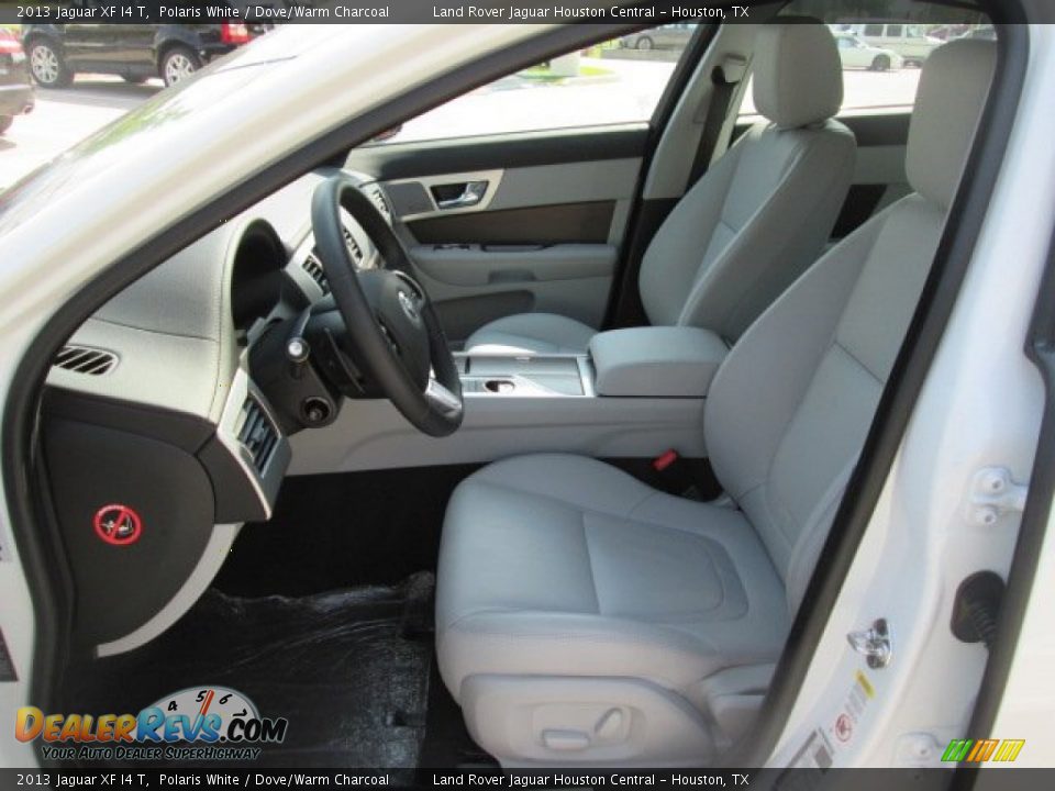 2013 Jaguar XF I4 T Polaris White / Dove/Warm Charcoal Photo #2