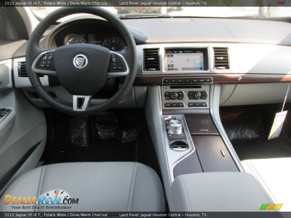 2013 Jaguar XF I4 T Polaris White / Dove/Warm Charcoal Photo #3