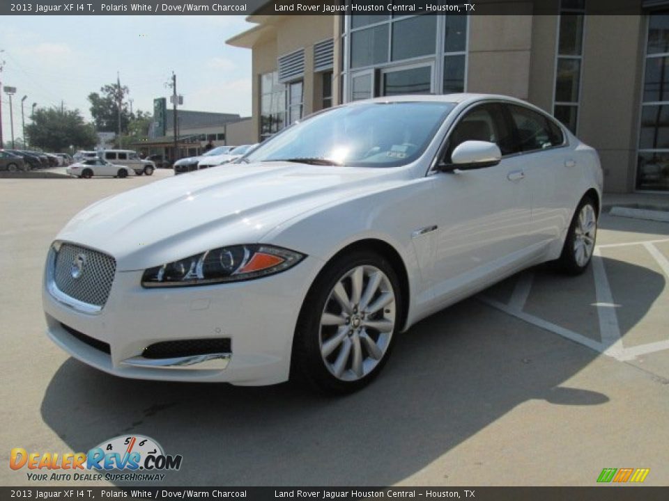2013 Jaguar XF I4 T Polaris White / Dove/Warm Charcoal Photo #5