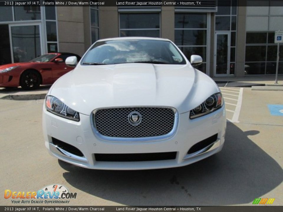 2013 Jaguar XF I4 T Polaris White / Dove/Warm Charcoal Photo #6