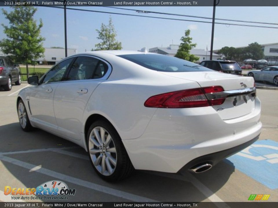 2013 Jaguar XF I4 T Polaris White / Dove/Warm Charcoal Photo #8