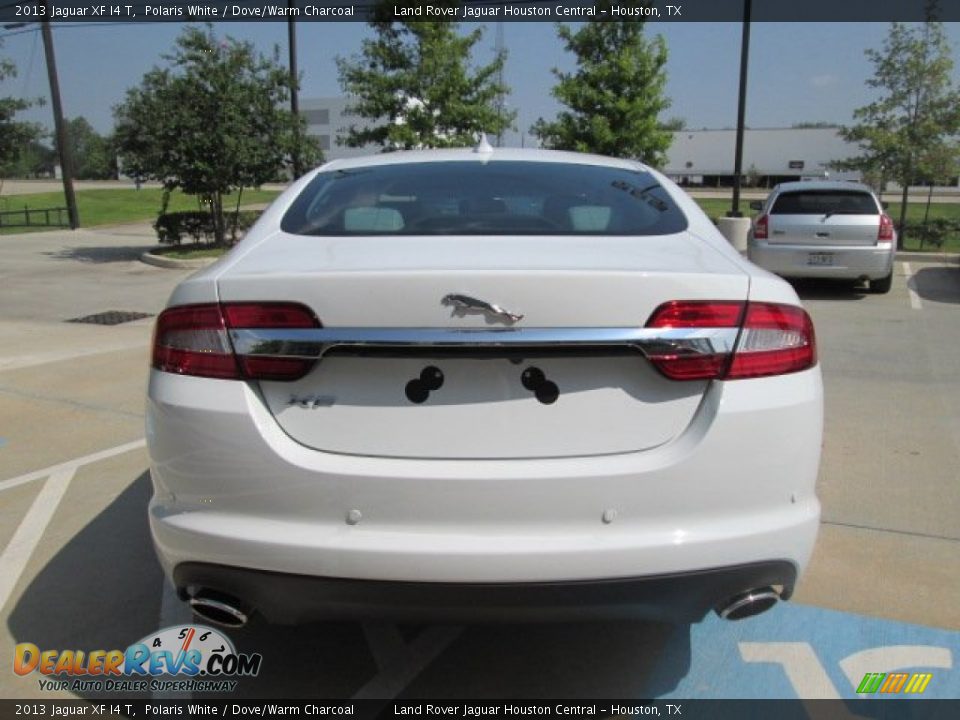 2013 Jaguar XF I4 T Polaris White / Dove/Warm Charcoal Photo #9