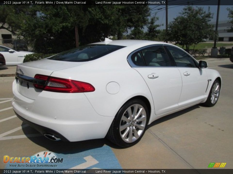 2013 Jaguar XF I4 T Polaris White / Dove/Warm Charcoal Photo #10